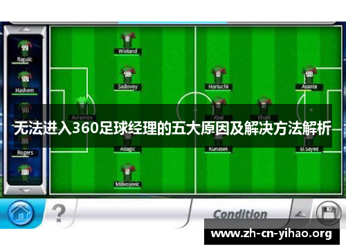 无法进入360足球经理的五大原因及解决方法解析