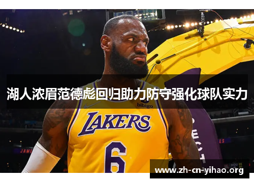 湖人浓眉范德彪回归助力防守强化球队实力 湖人浓眉范德彪回归助力防守强化球队实力